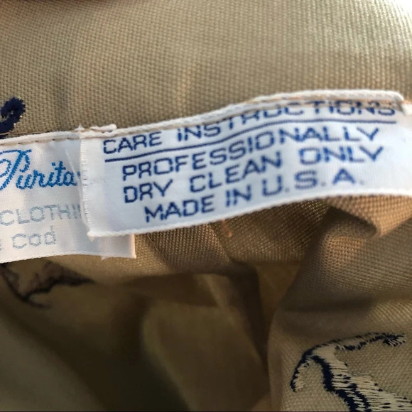 Vintage Lady Puritan Cape Cod Embroidered Khaki Skirt - Picture 7 of 12